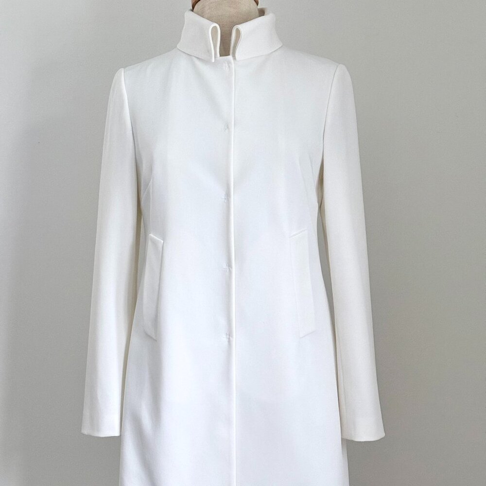TAHARI OFF WHITE STRUCTURED JACKET COAT WOMEN SZ S NWT $289